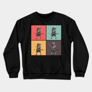 Bushido Pop Art Samurai Japanese Warrior Vintage Retro Streetwear Urban 546 Crewneck Sweatshirt